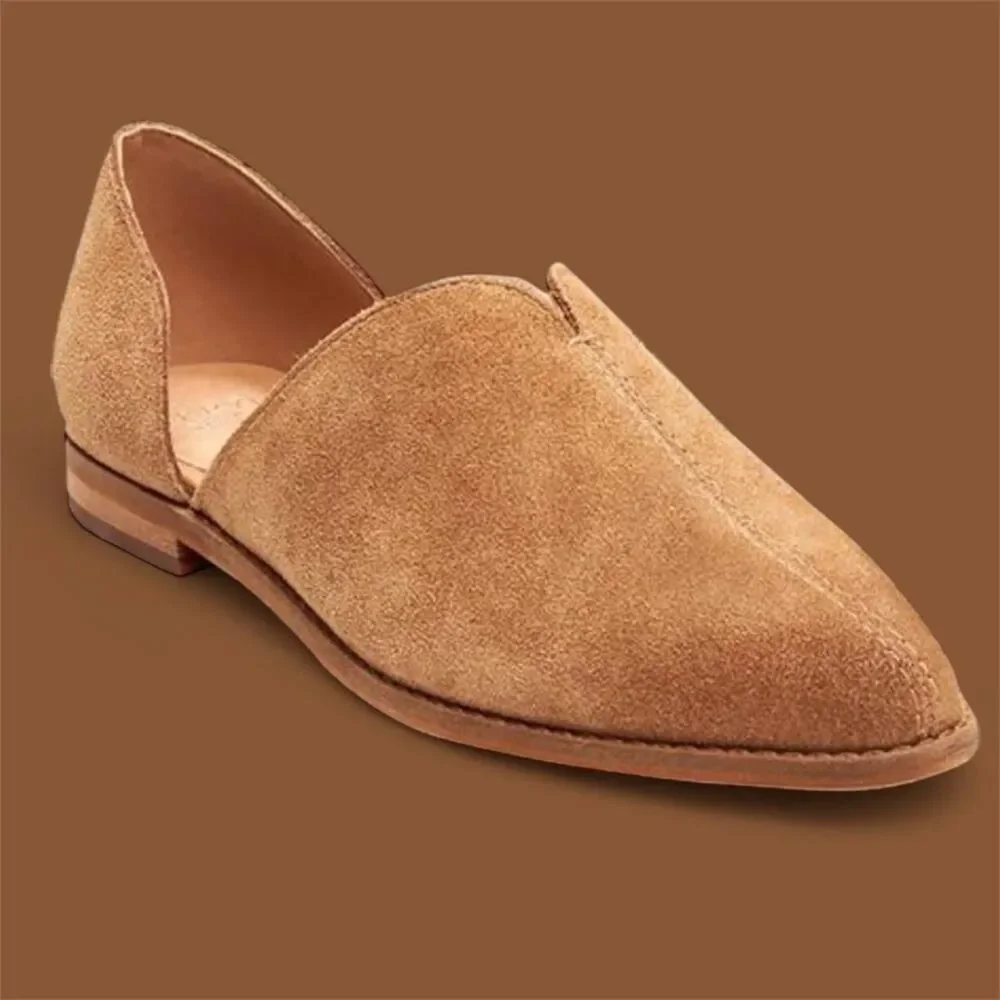 NWOB Frye & Co. Fenn Dorsay shoe in brown suede sz 8
